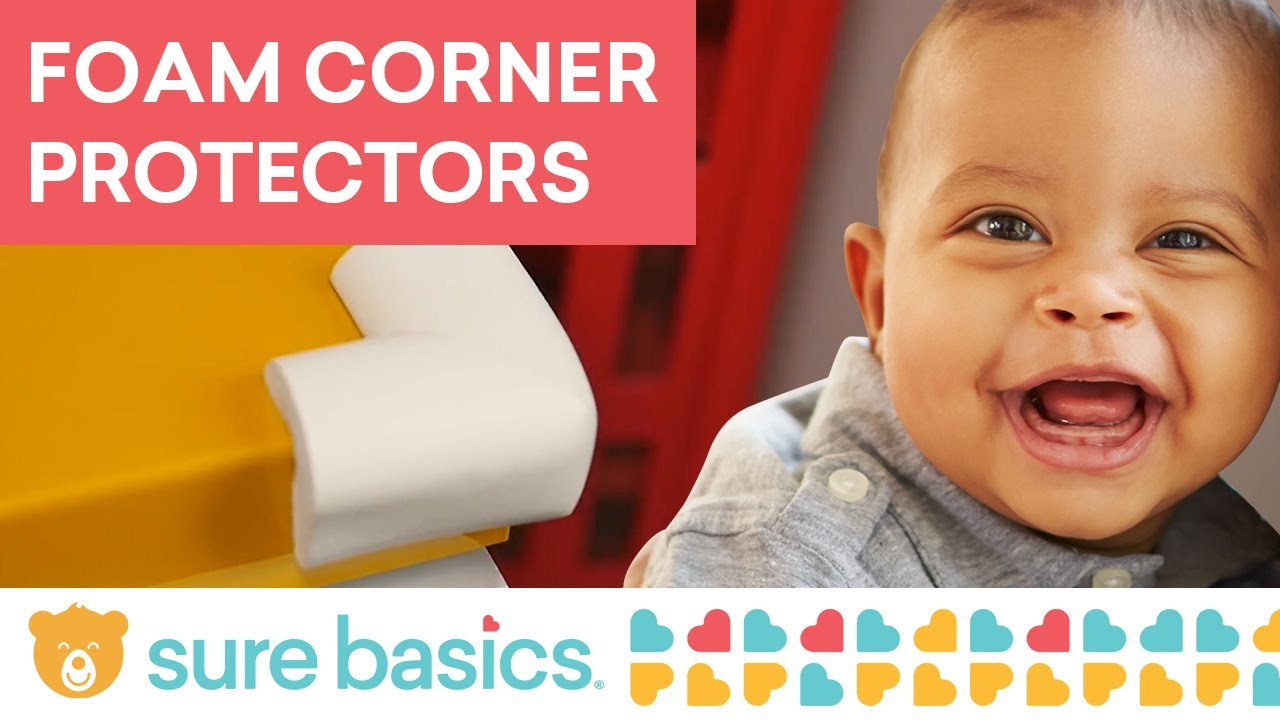 Sure Basics Foam Corner Protectors for Sharp Edges (White)
