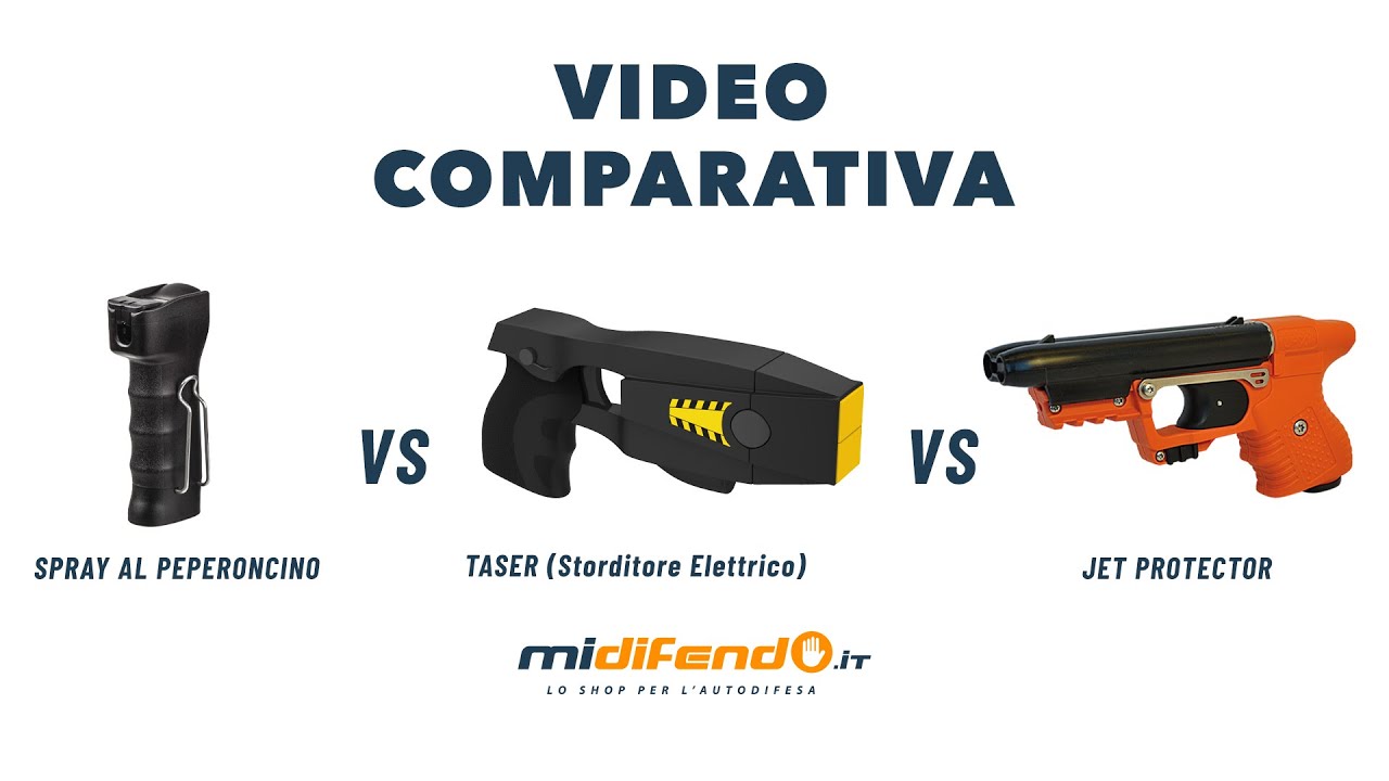Difesa personale, gli strumenti NON LETALI: Spray al Peperoncino vs Taser vs JPX