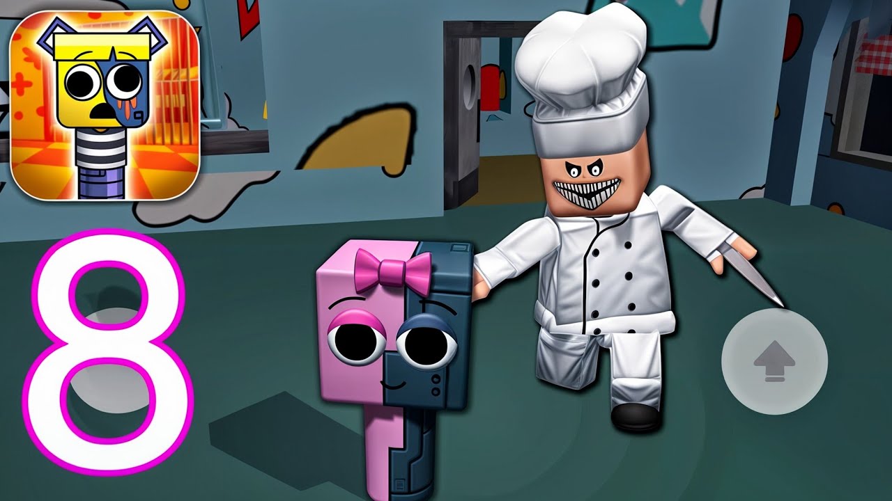 Parkour Escape Obby Master - Pinki Escape Pizza Shop - Gameplay Walkthrough Part 8 (Android, iOS)