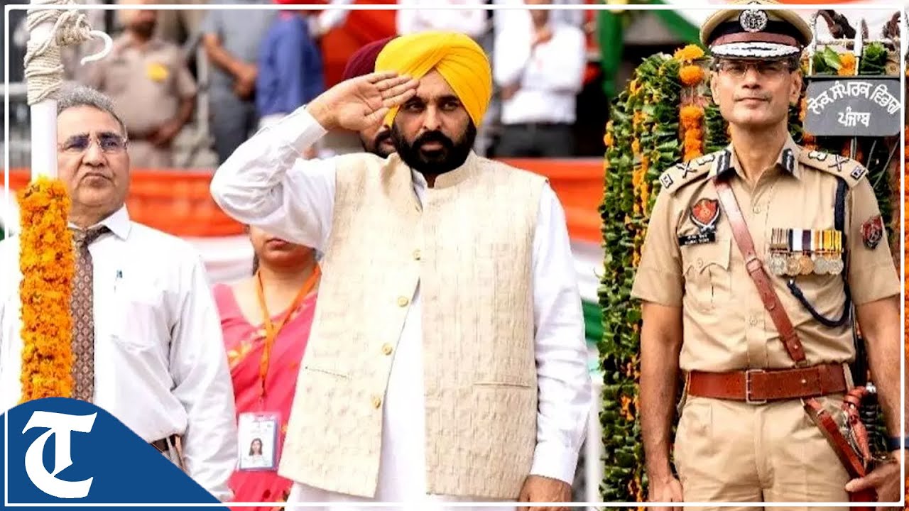 Live: CM Bhagwant Mann during State level function at Patiala on Independence Day.