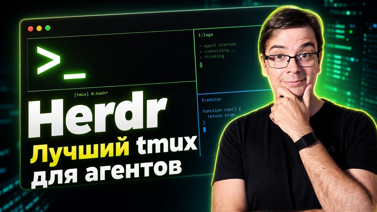 Почему я перехожу с Tmux на Herdr? Обзор нового терминального мультиплексора для AI-агентов