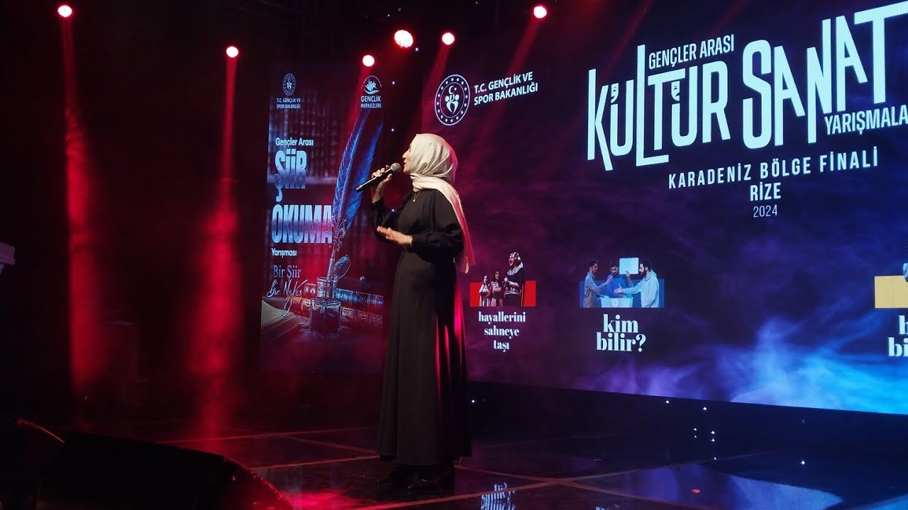 GSB/ Bir Şiir Bir Nefes Şiir Okuma Yarışması 2024 / Karadeniz Bölge Finali Samsun İl Birincisi