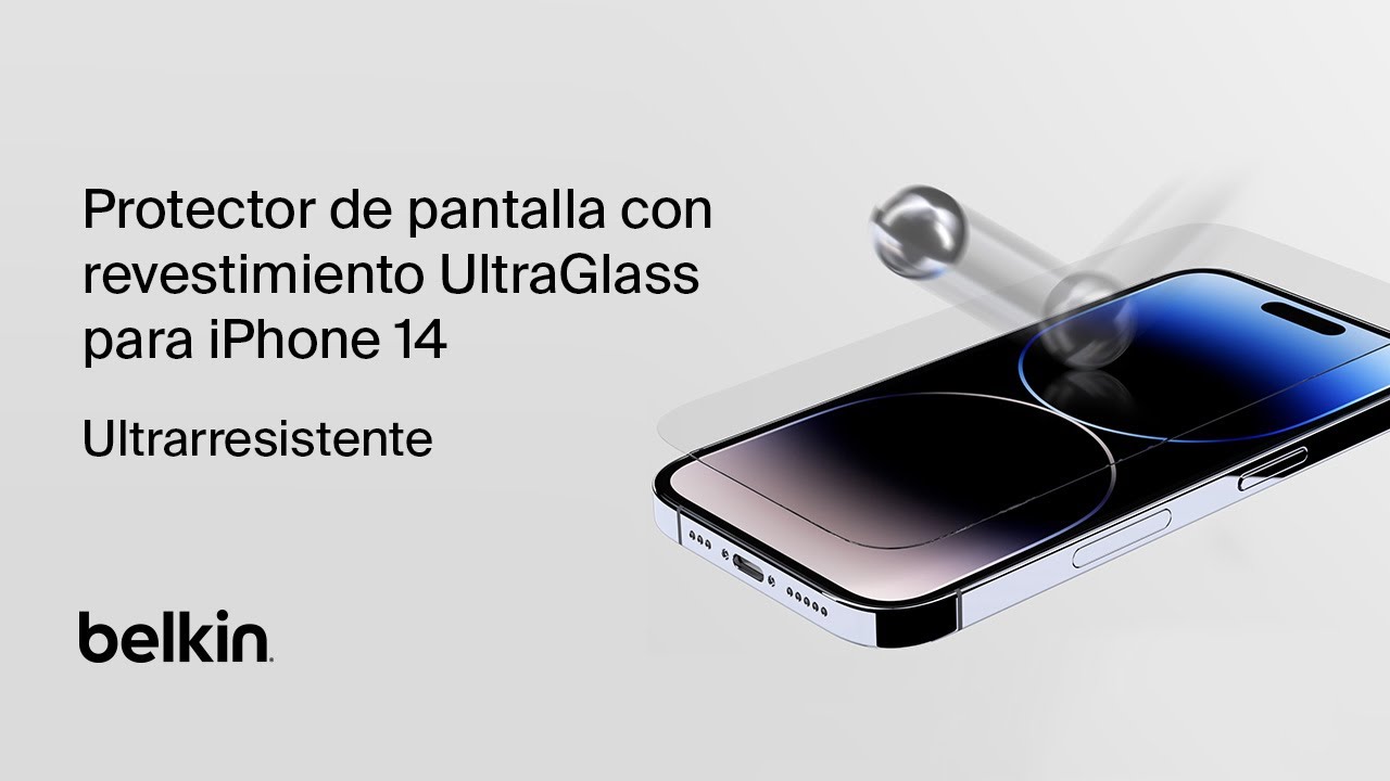 Protector de pantalla con revestimiento UltraGlass para iPhone 14 - ultrarresistente