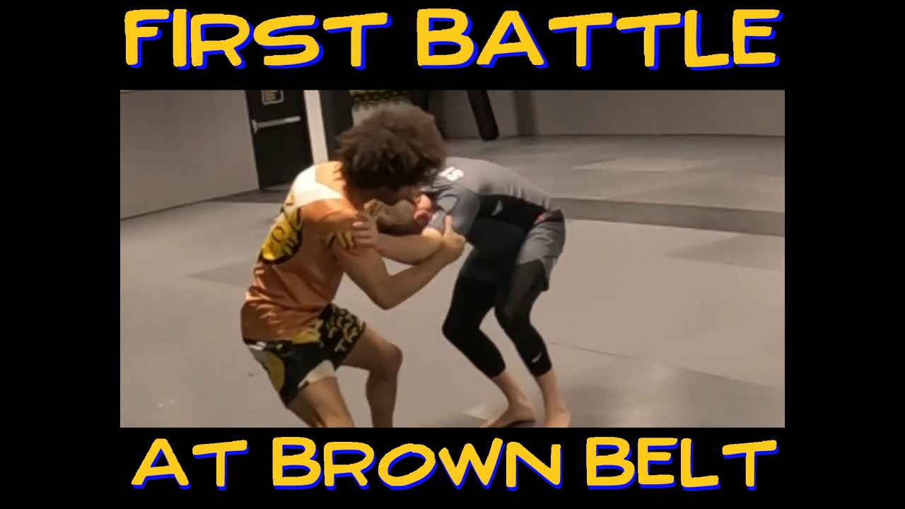 FIRST BROWN BELT FRIDAY ROLL - Black Belt vs Brown Belt - BJJ - Live Roll