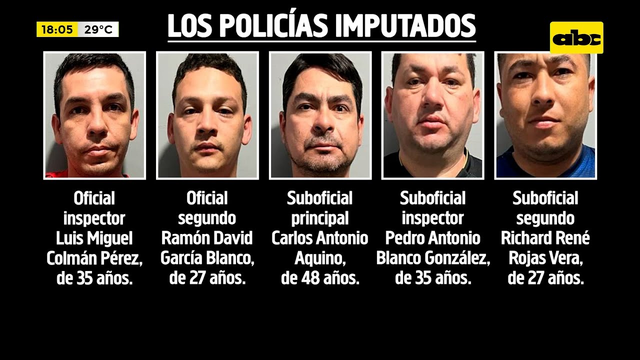 Prisión preventiva para cinco policías ligados al secuestro en Luque