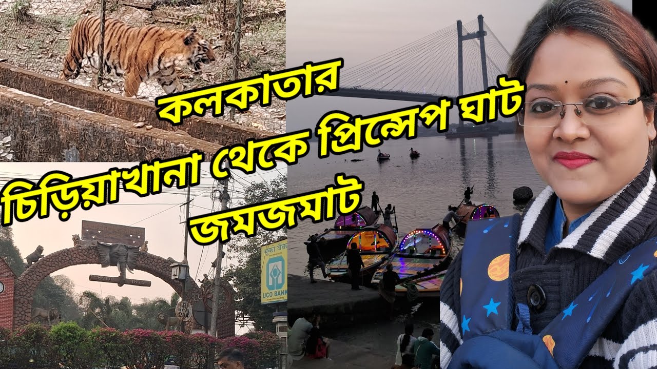 রবিবারের দুপুরে চলো ঘুরে আসি আলিপুর চিড়িয়াখানা থেকে প্রিন্সেপ ঘাট।।Alipore Zoo।।Princep ghat 