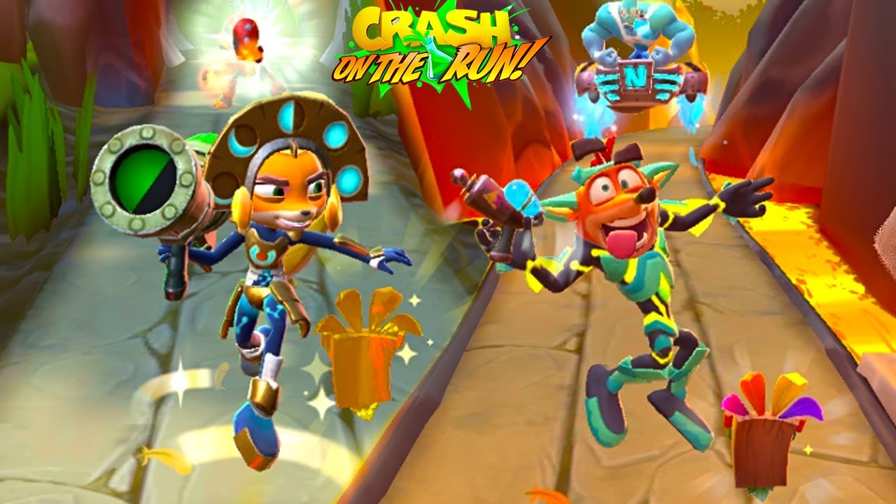 Crash Bandicoot: On the Run! Crash4 Skins - Frosty Mutagen Nitrus Brio's Gang Level 2