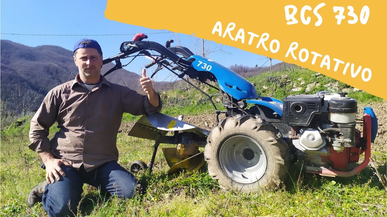 BCS 730 con aratro rotativo berta