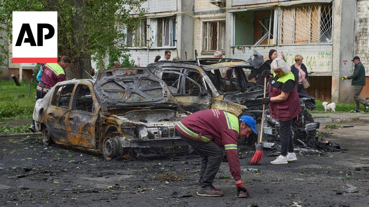 Kyiv residents describe moments after Russian drone attack