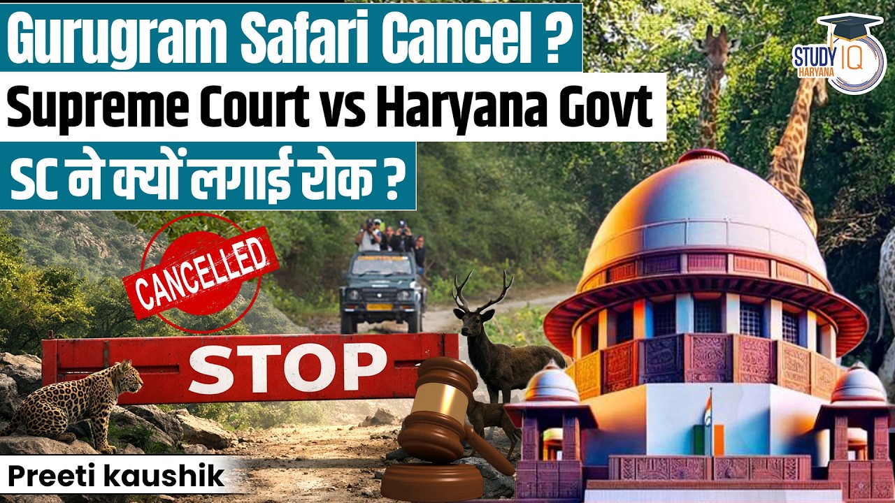 Haryana Govt को बड़ा झटका! | SC ने क्यों रोका World's Largest Safari Project? | Preeti Kaushik