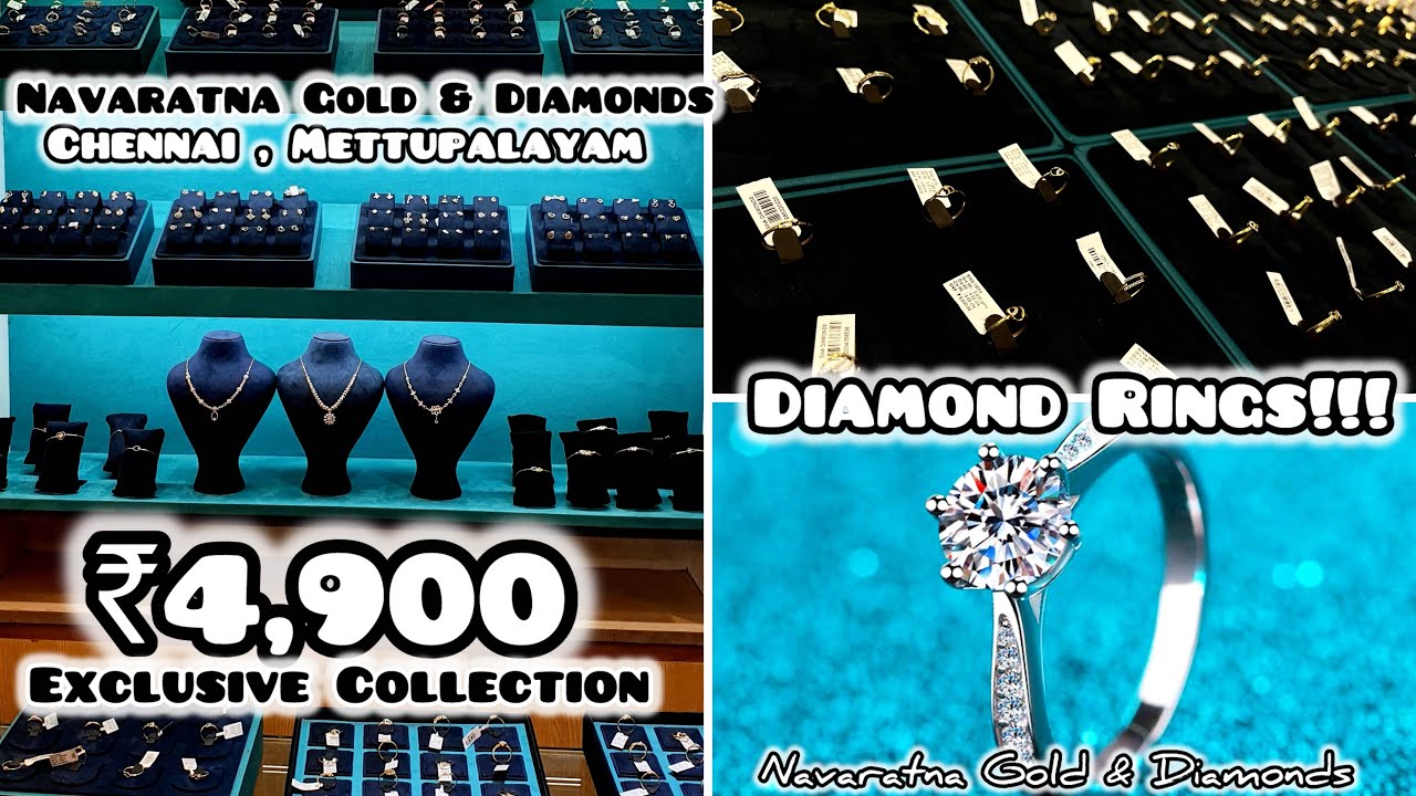 ₹4,900 to Diamond RING Collections @Navaratnajewellers