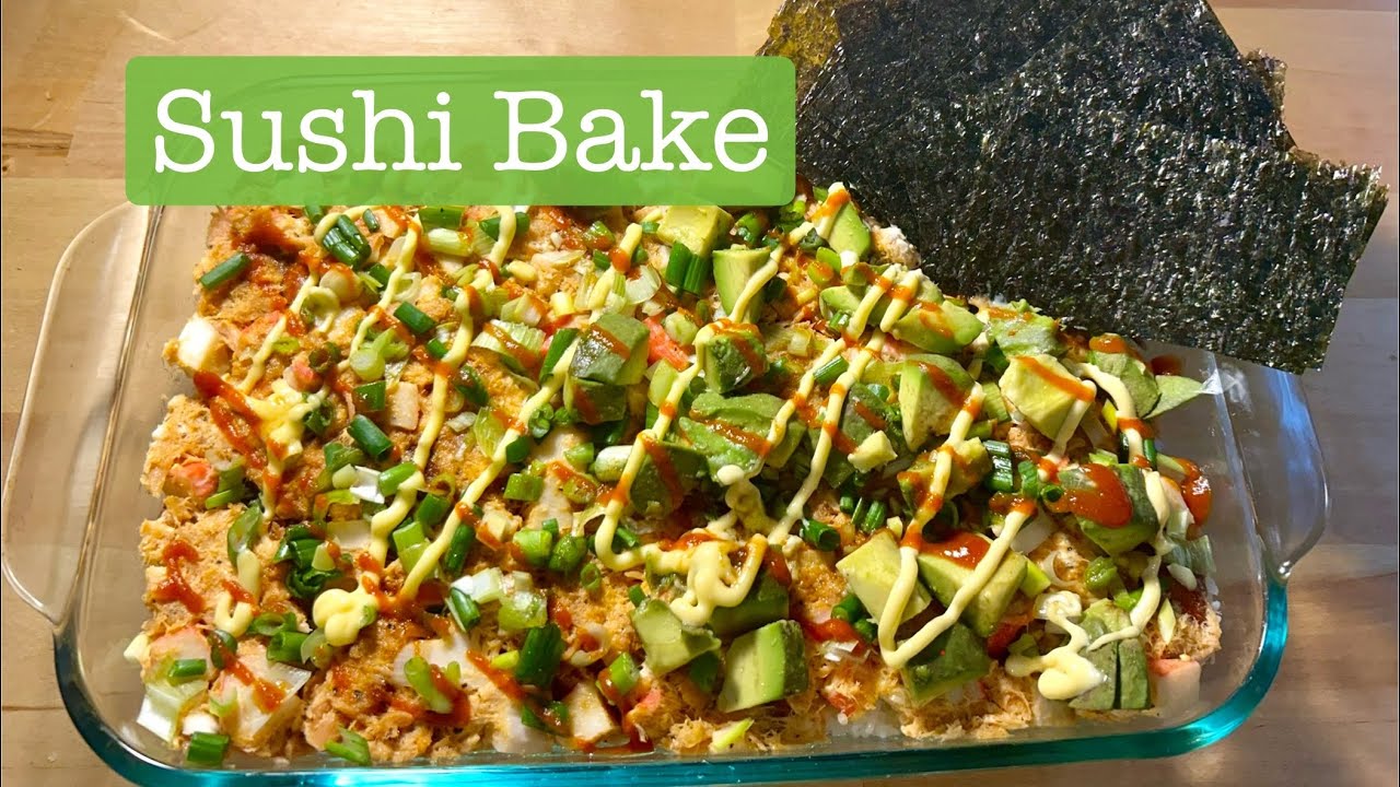 Smoked Salmon and Crab Sushi Bake!🍣🍙😋