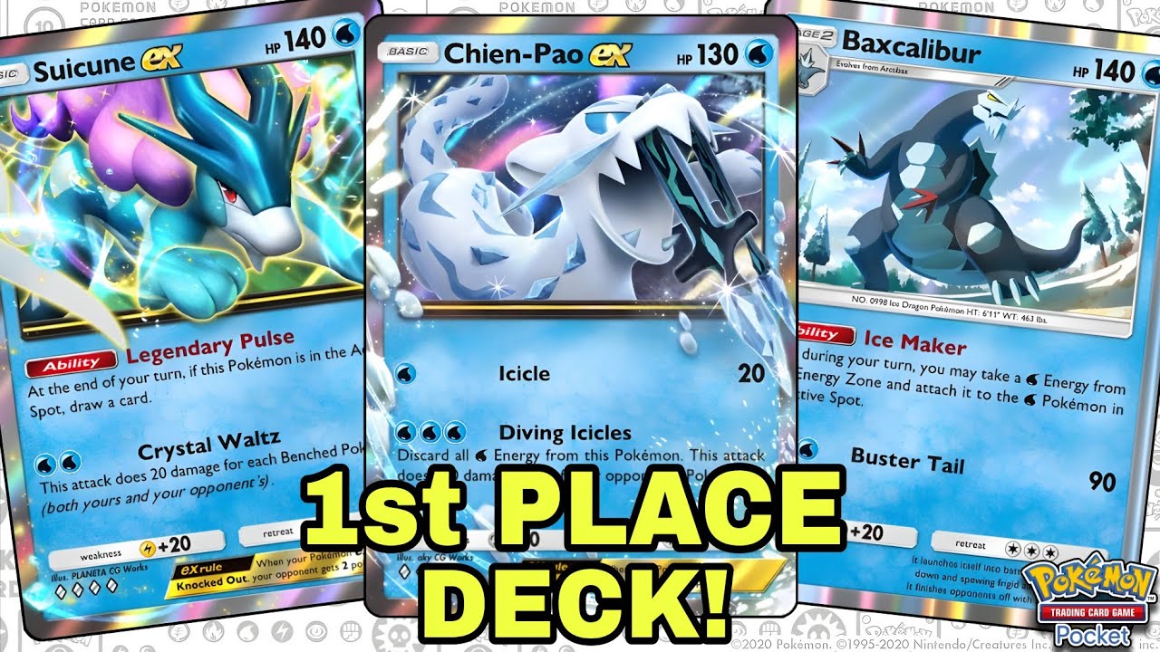 This SUICUNE BAXCALIBUR CHIEN-PAO Deck Is Dominating Tournaments Right Now! | Pokemon TCG Pocket