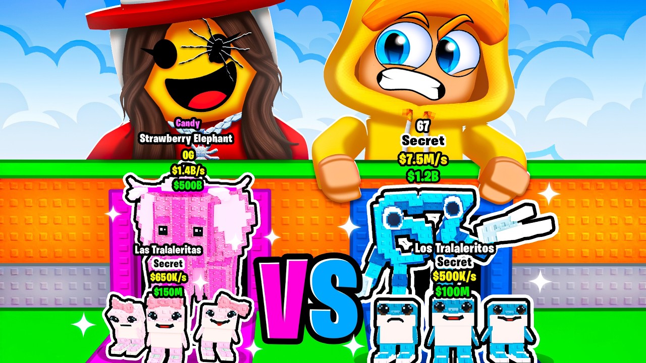 JONGENS vs MEIDEN SERVER In Steal A Brainrot! (Roblox)