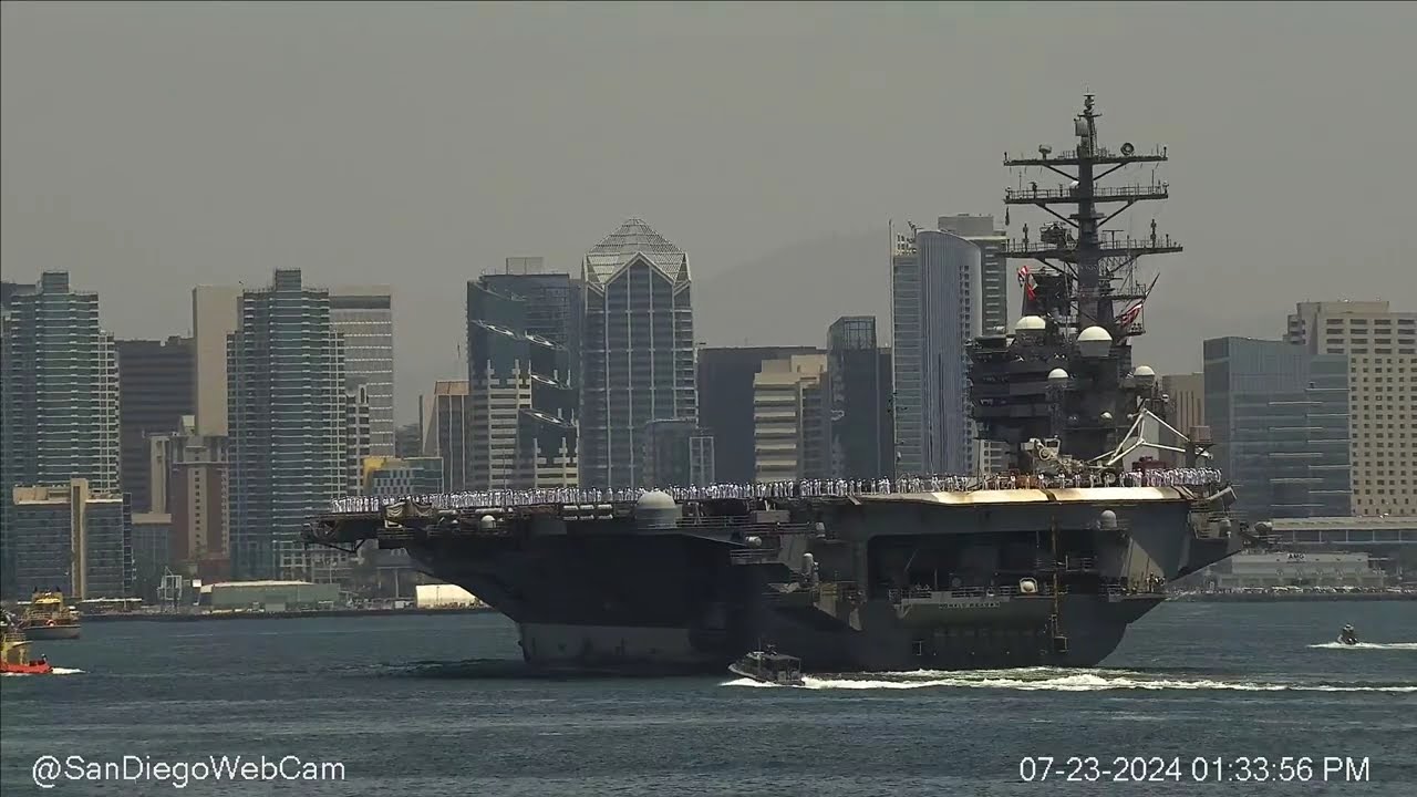USS Ronald Reagan (CVN 76) Inbound San Diego