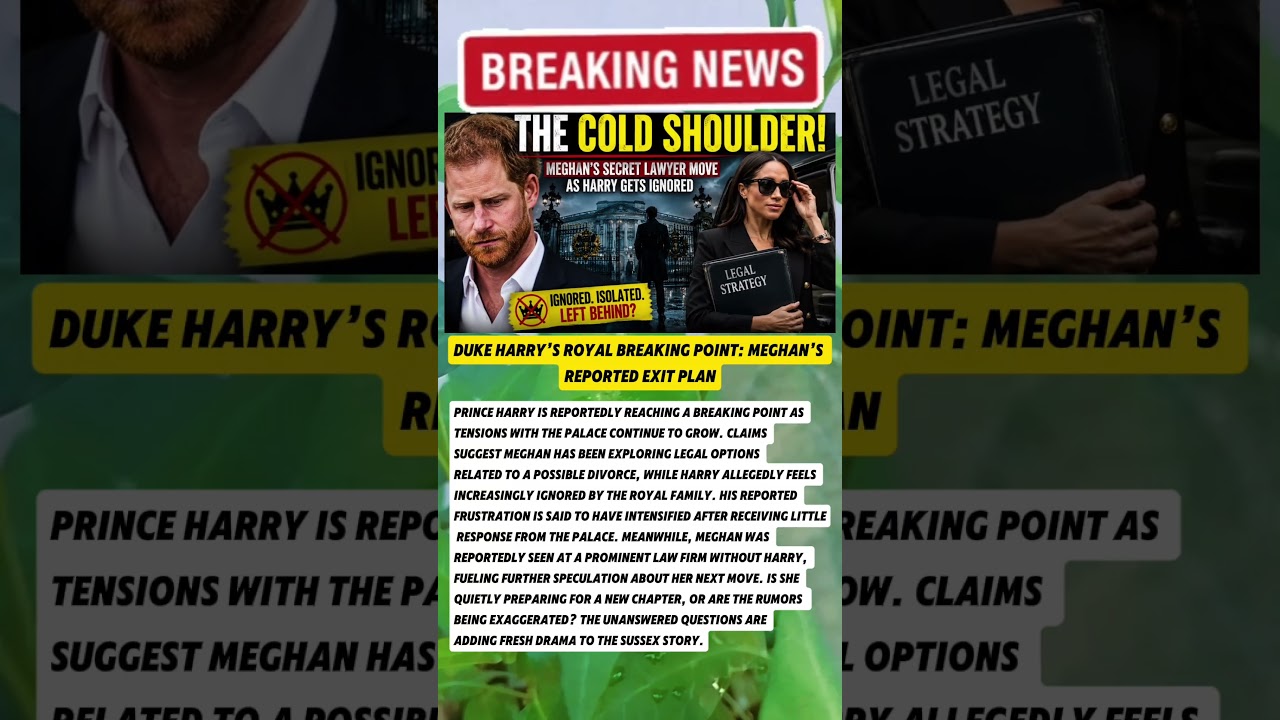 Harry & Meghan Divorce Rumors: Is Meghan Planning a Royal Exit?