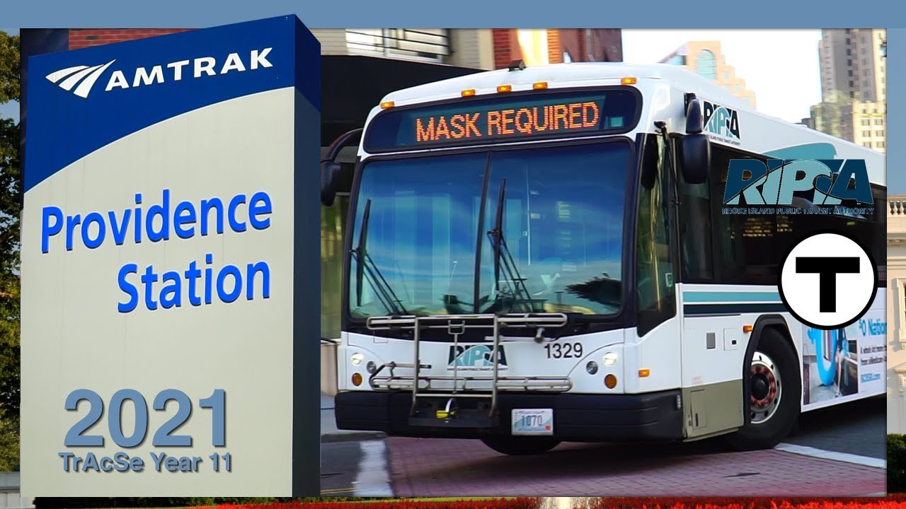 Providence, RI: Buses at Providence Rail Station - RIPTA TrAcSe 2021