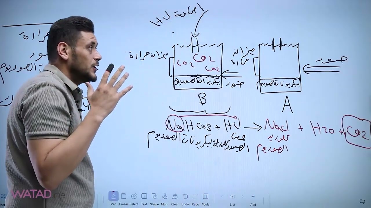 شرح التجربة الاستهلالية الوحدة الاولى لمادة علوم الأرض والبيئة للأستاذ صالح الساريسي توجيهي جيل 2008