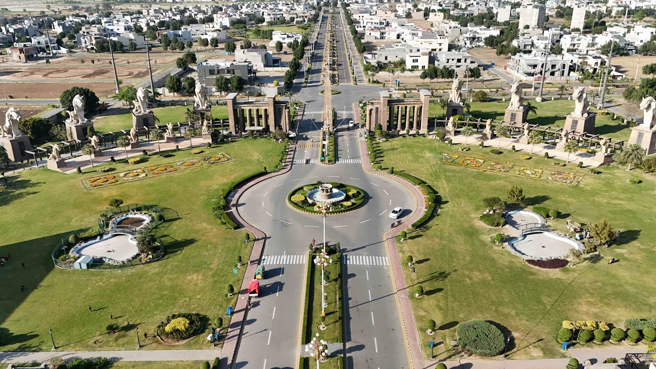 citi housing faisalabad 4k drone view