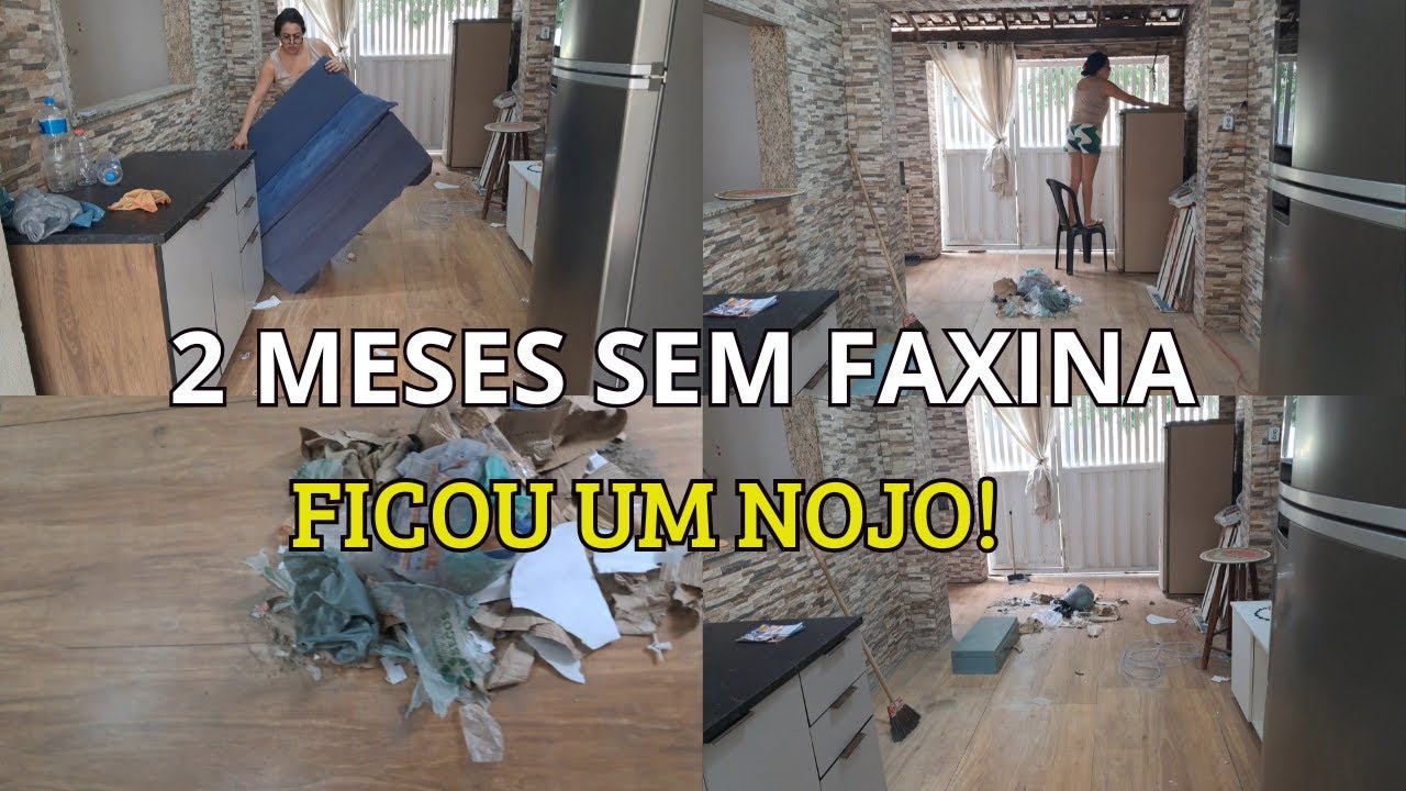 CANSEI !! 2 MESES SEM LIMPAR | OLHA O ESTADO QUE ESTÁ 