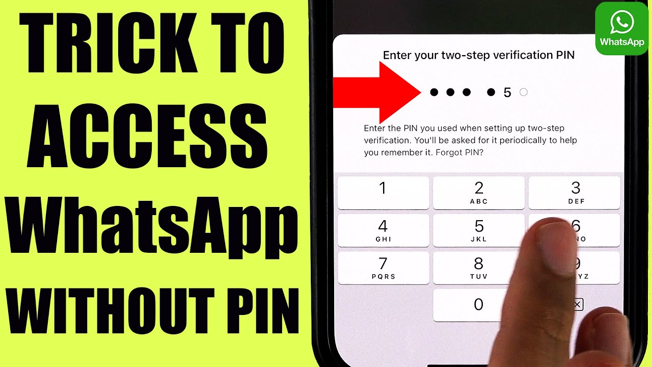 What to do when you FORGOT your WhatsApp PIN