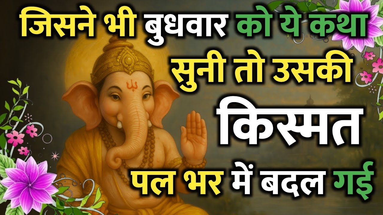  बुधवार को ये कथा सुन ली तो ज़िंदगी की हर रुकावट टूट जाएगी | Bhagwan Ganesh Ki Katha 