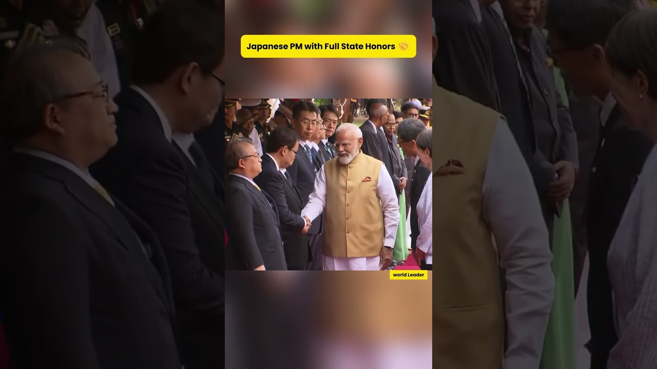 Modi & Japan PM at Rashtrapati Bhavan 🤝