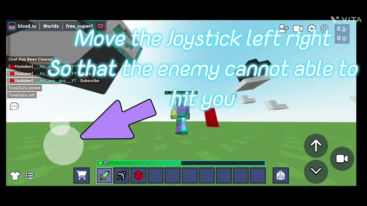How to PvP in mobile in Bloxd.io!!
