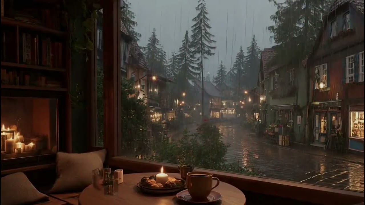 You’ll Fall sleep Fast 🌧️ Cozy Cabin Rain & Gentle Piano Night Ambience