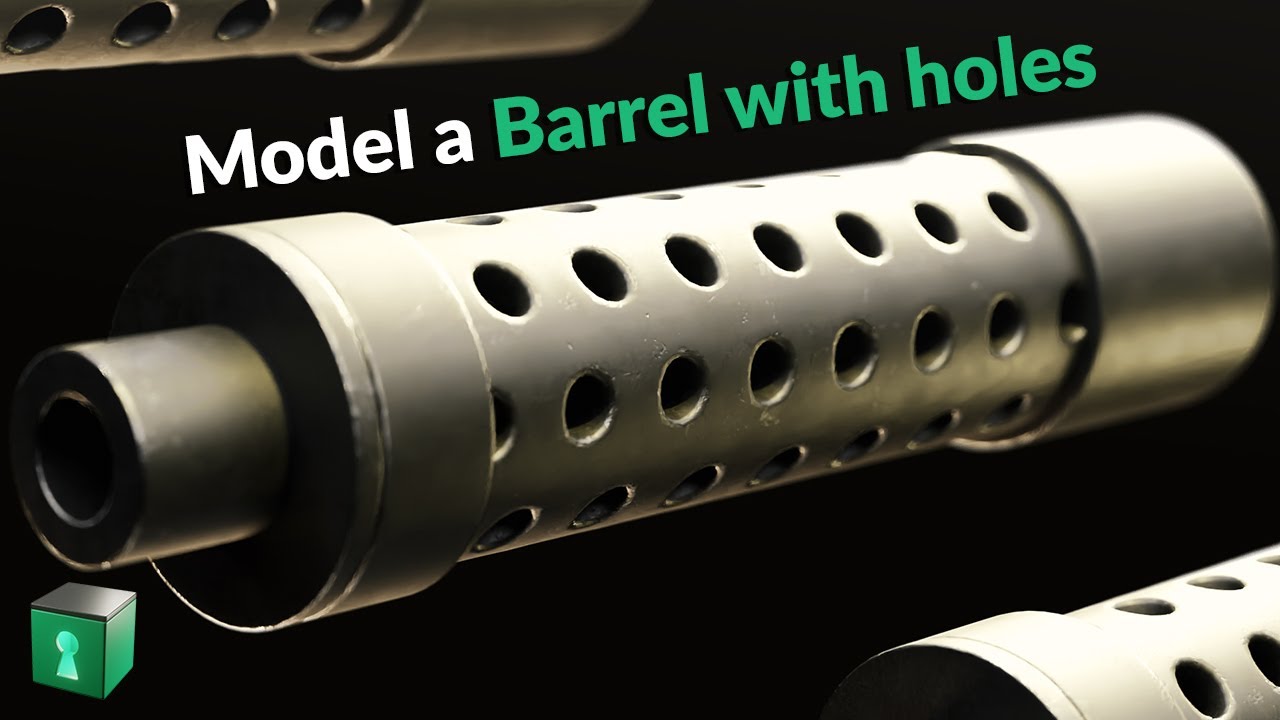 Blender Secrets - Model a Cylinder with Holes