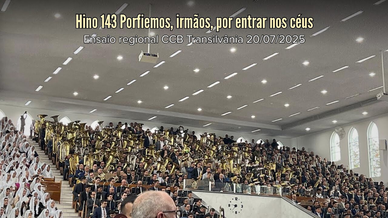 Hino 143 Porfiemos, irmãos, por entrar nos céus - MAIS DE 150 TUBAS (Ensaio regional 20/07/2025)