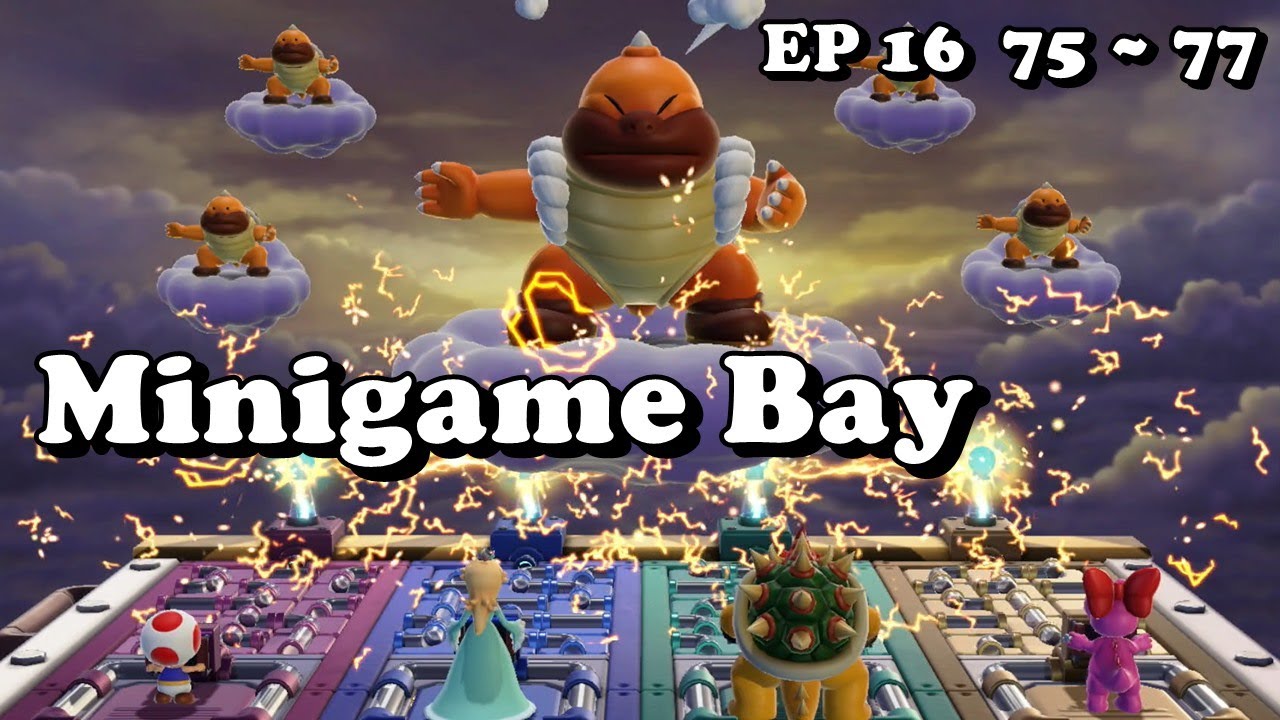 EP16 Minigame Bay 75 to 77 Super Mario Party Jamboree | Popular Game | #gaming #gameplay #games