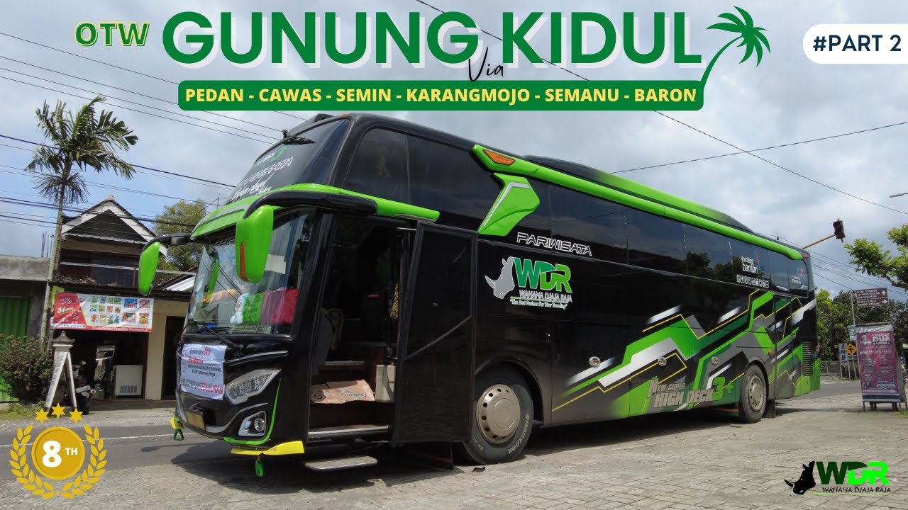 Jalur Wisata Alternatif Ke Gunung Kidul | Bis Besar Aman 👌 | 