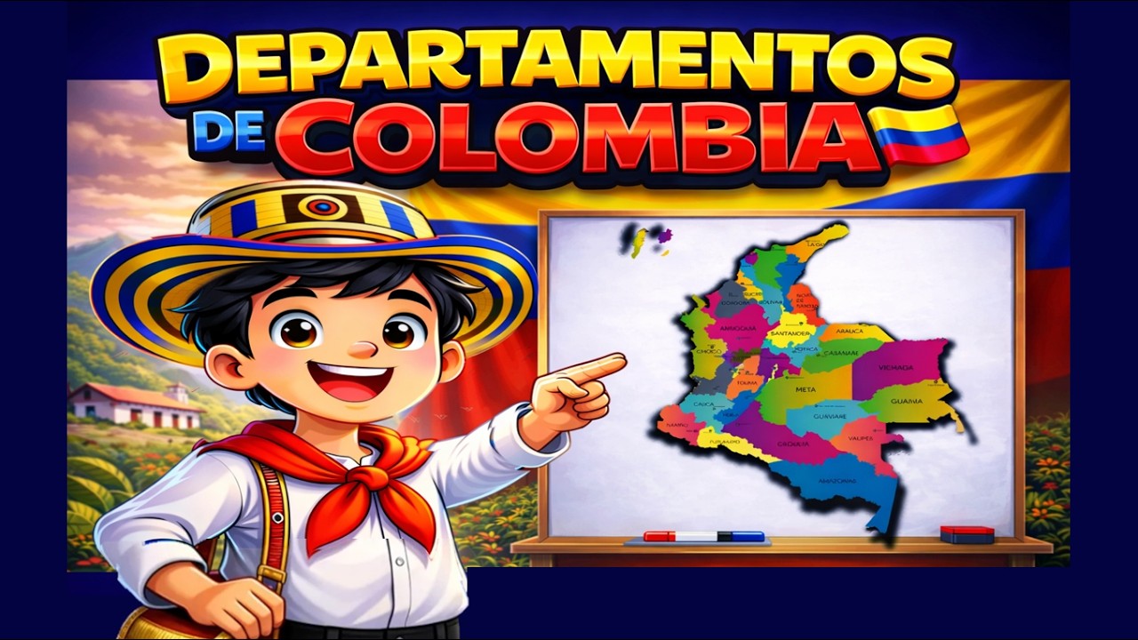 Departamentos y capitales de Colombia 👩‍🏫🇨🇴