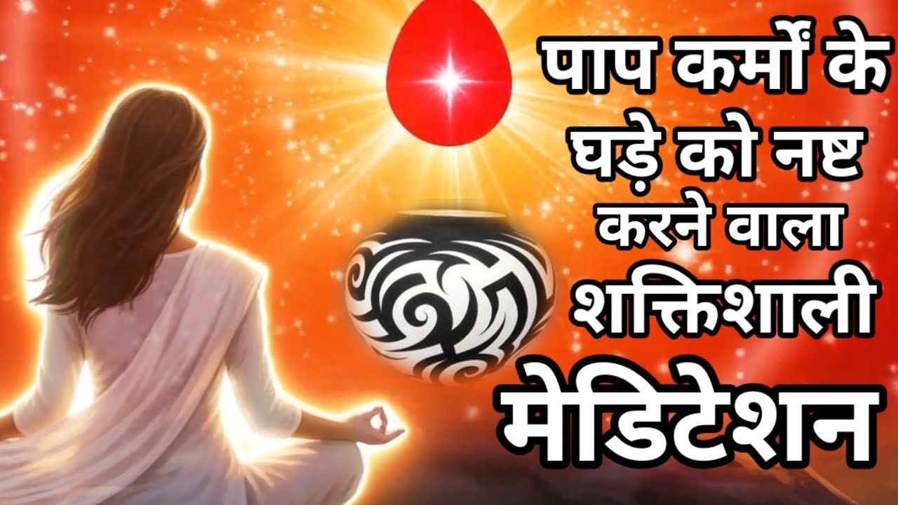 Brahma kumaris powerful meditation। पाप कर्मों के घड़े को नष्ट करने वाला मेडिटेशन। #livemeditation 