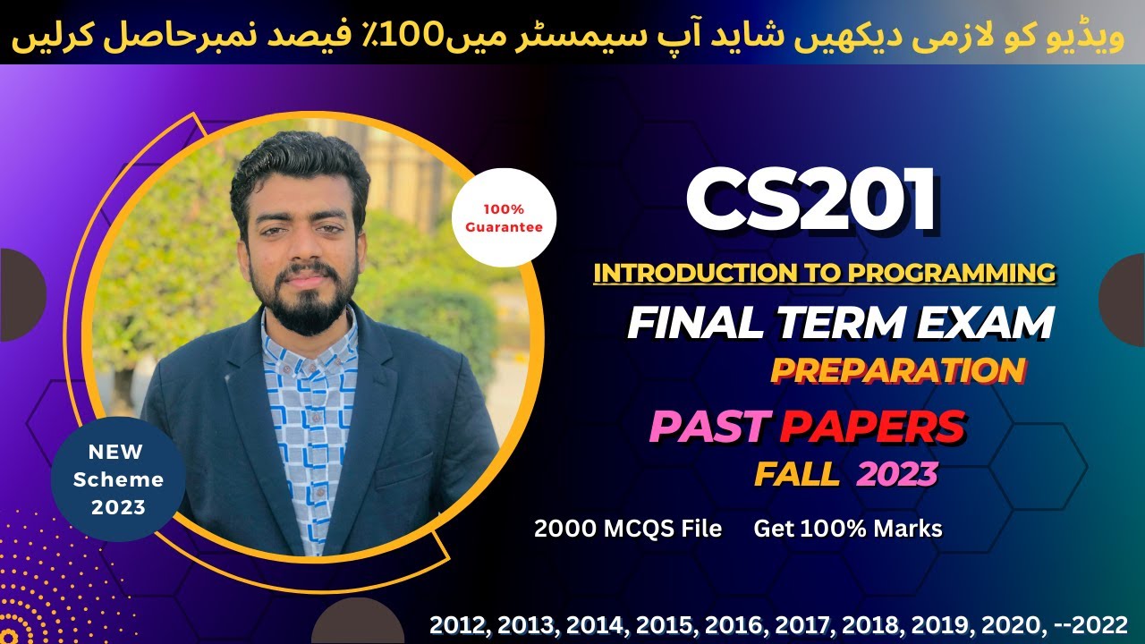 Cs201 Final term exam Preparation fall 2023 | Cs201 Past papers | Cs201 Current paper 2023