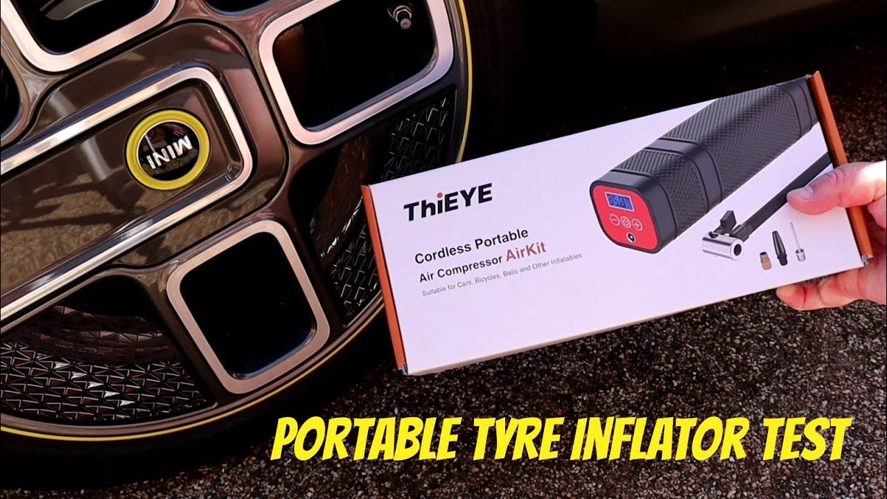 ThiEYE Portable Cordless air compressor / tyre inflater - pumping up tyres made easy