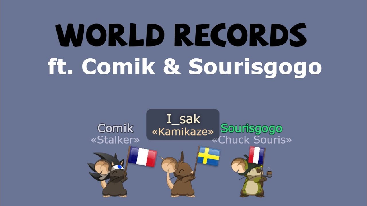 Transformice - Gmwp - WORLD RECORDS #6 [FT Comik & Sourisgogo]
