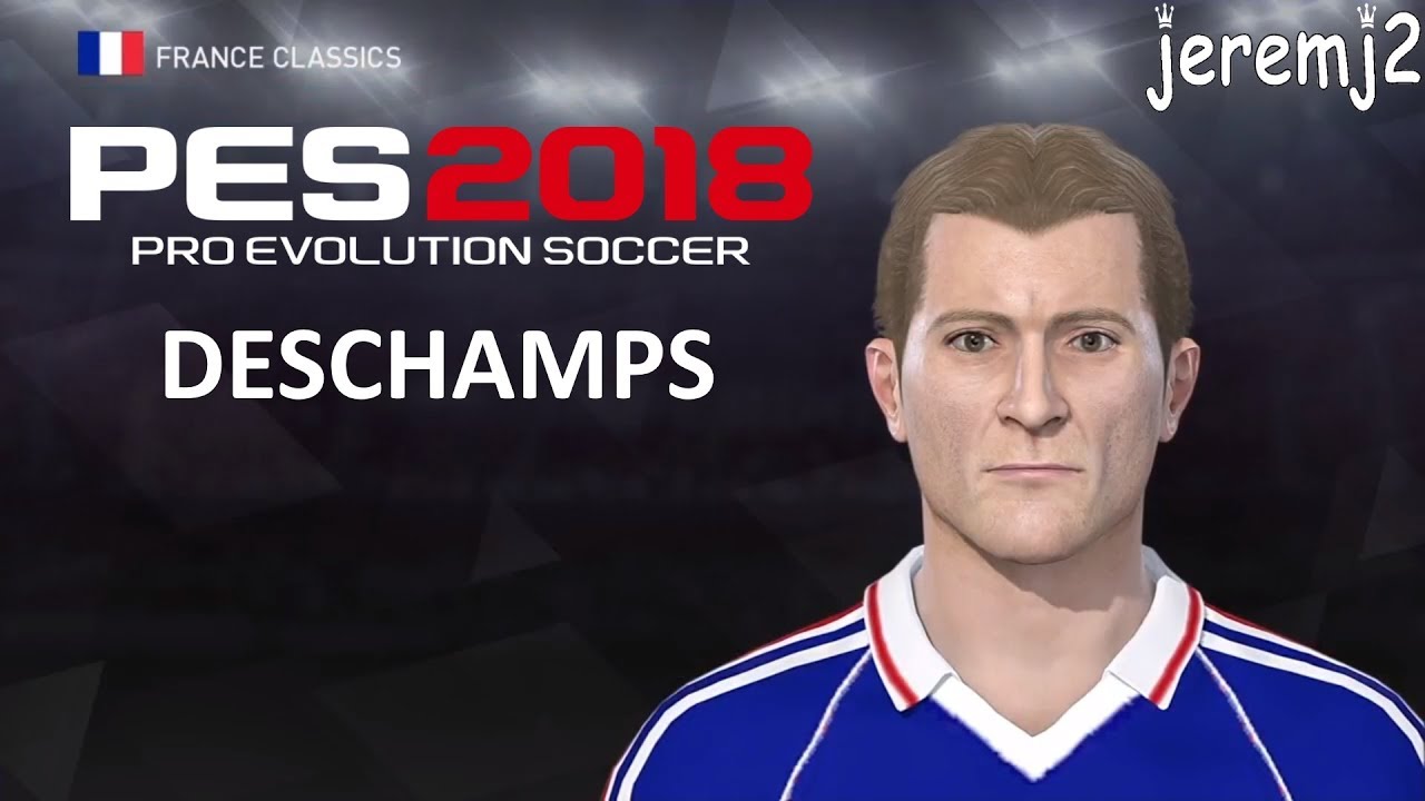D. DESCHAMPS Face + stats PES 2018 ou 2019 (France classics)