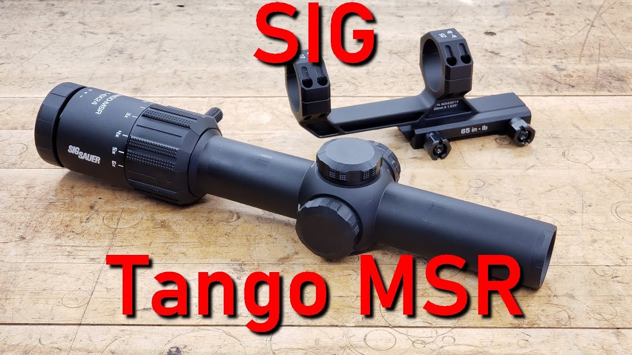 SIG Tango MSR 1-6x24 & Alpha Mount - unboxing
