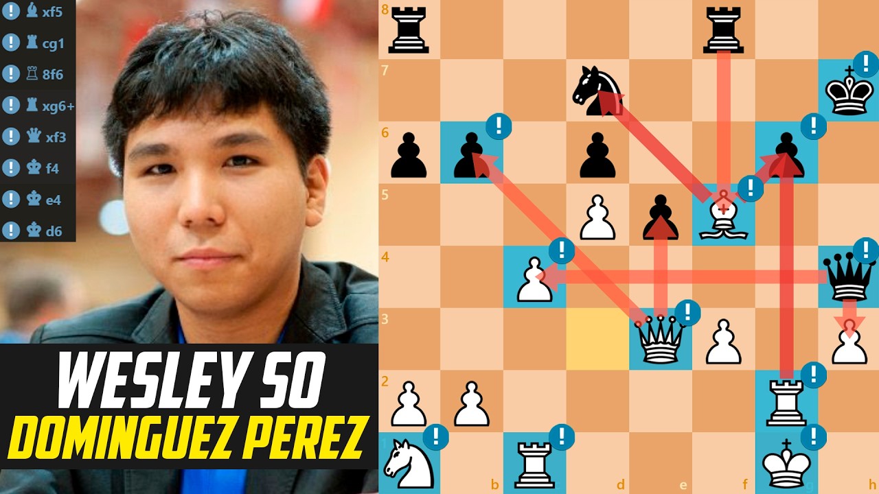 ♟️Wesley So CRUSHES Leinier Domínguez Perez!                                  [Stockfish 17]