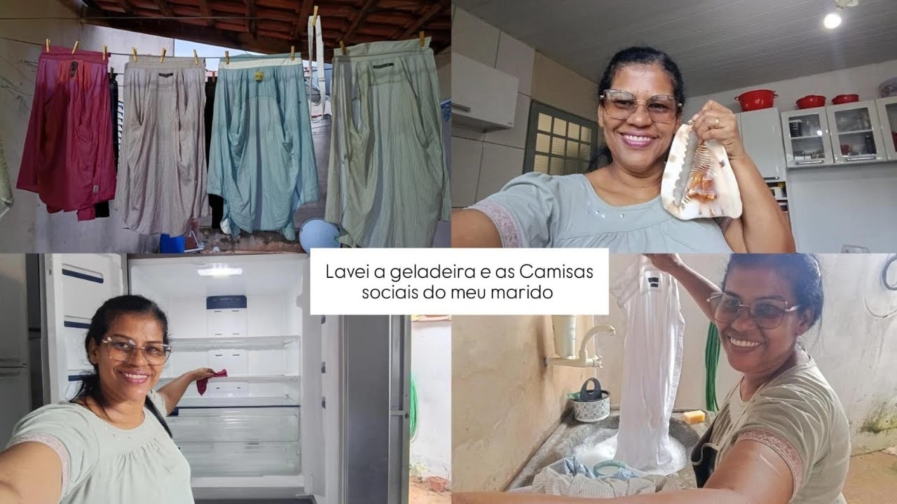 Rotina, Lavei a Geladeira e as Camisas sociais do marido #limpeza #faxina #fé #organização 
