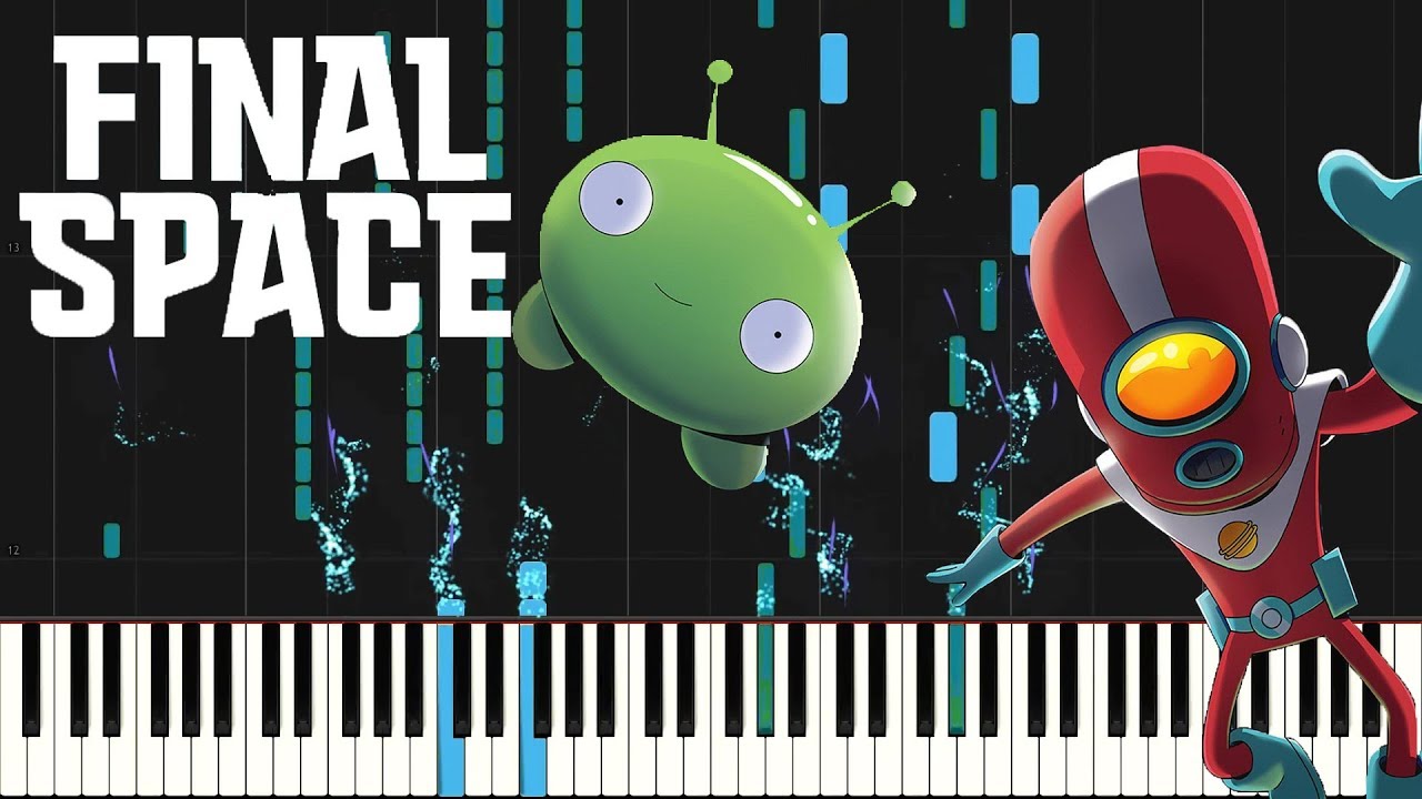 Final Space Opening - Piano Synthesia Tutorial