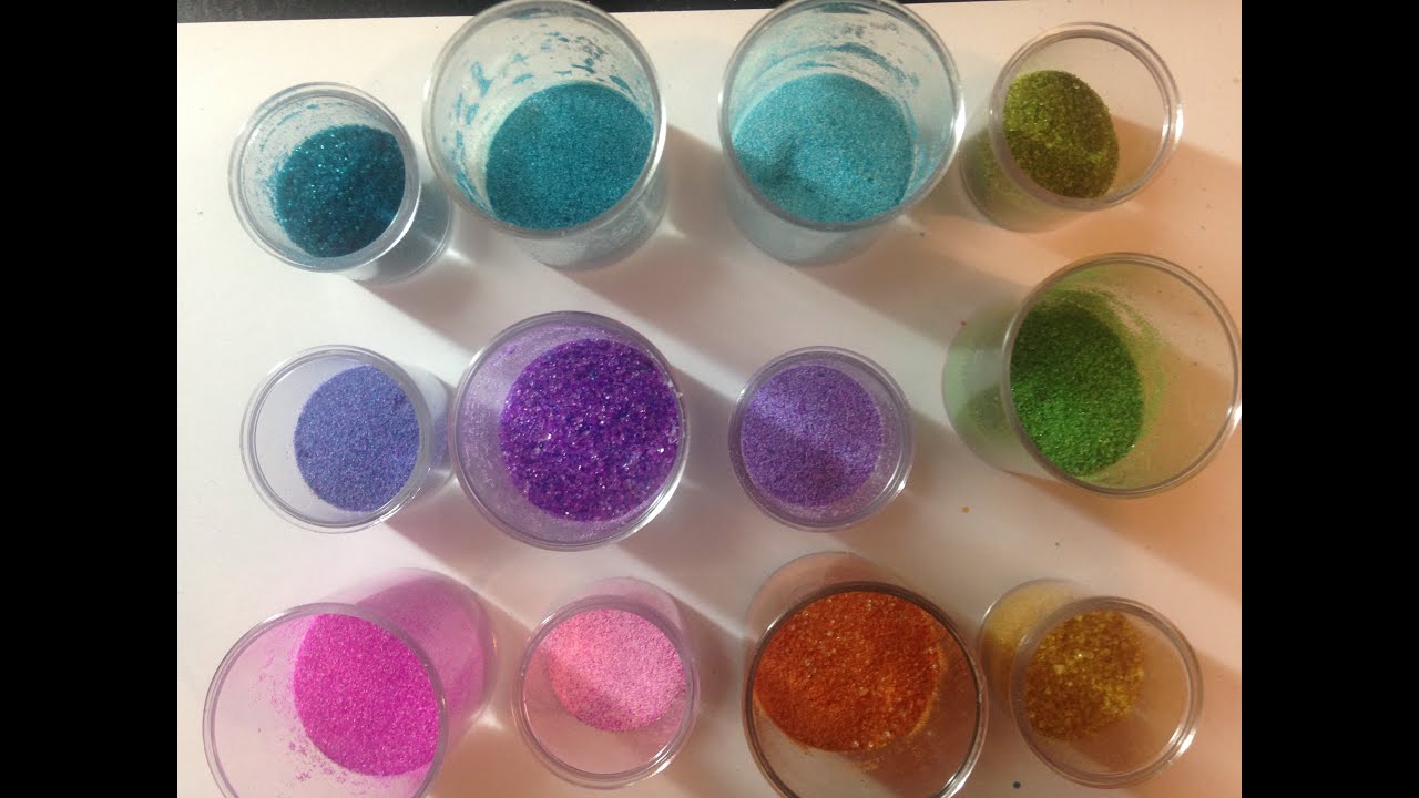 make your own embossing powder colors.