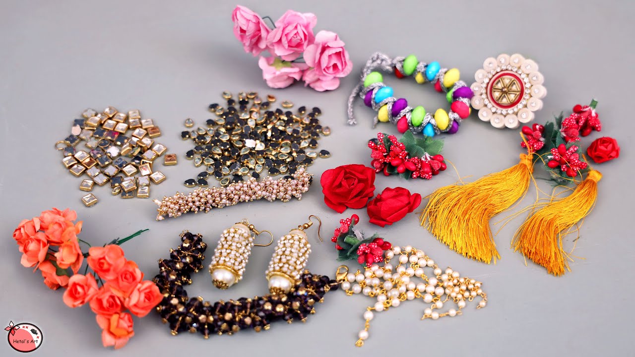 11 DIY Jewelry Ideas ! Designer Jewellery Making | Necklace, Earrings, Finger Ring, Bracelet