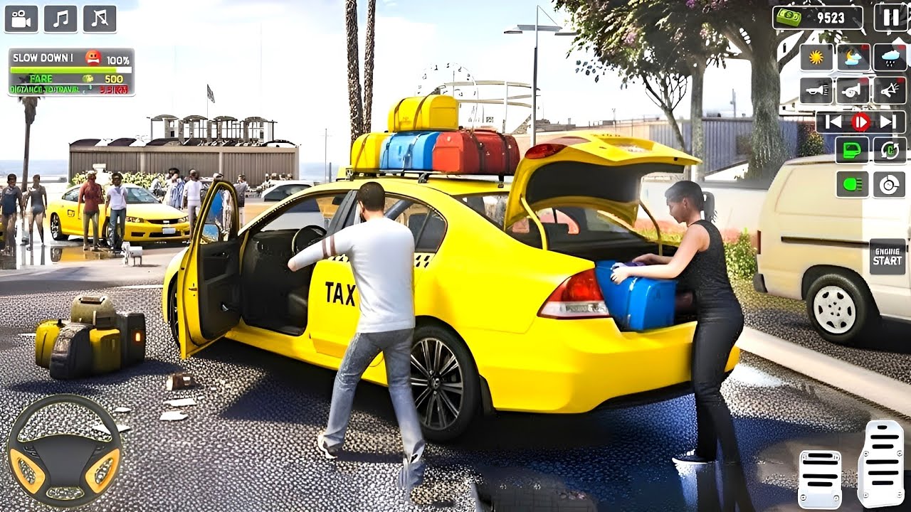 Игра Real Taxi Car Driving Cab &ndash; геймплей на Android