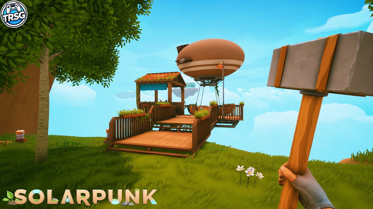New Islands, Advanced Dock and Upgraded Airship - Solarpunk