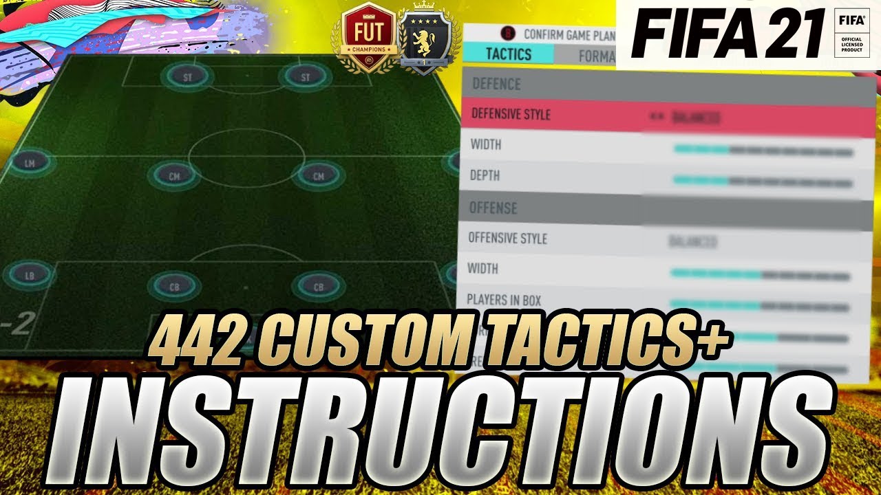 GET MORE WINS! POST-PATCH 442 CUSTOM TACTICS & INSTRUCTIONS GUIDE - FIFA 21 ULTIMATE TEAM
