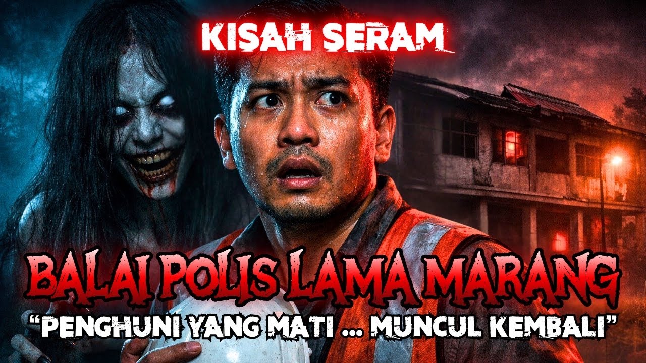 KISAH SERAM | KHADAM BOMOH JAGA BALAI POLIS LAMA MARANG | GANGGUAN LEMBAGA HITAM MAIN ATAP‼️