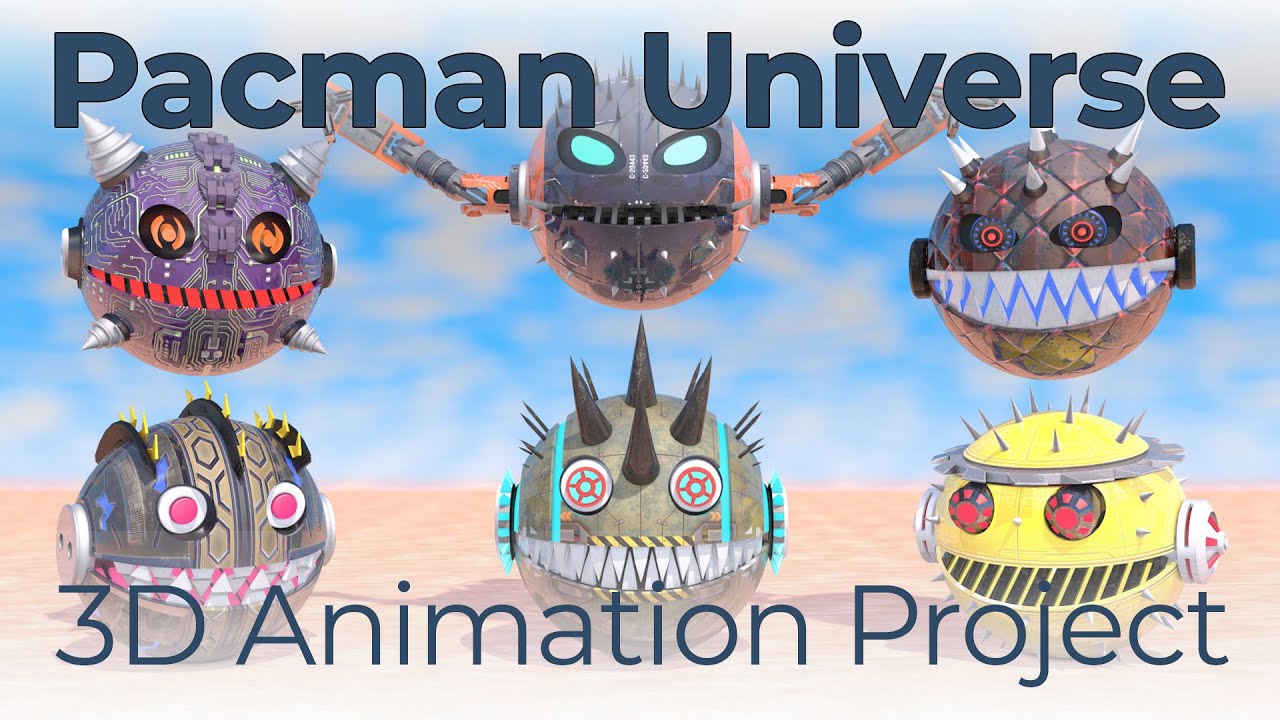 Pacman Universe &ndash; Advanced Robotic Pacman Constructs | Cinematic CGI Animation